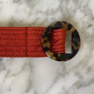 J.Crew Fabric Belt. Rust Orange. Size S.